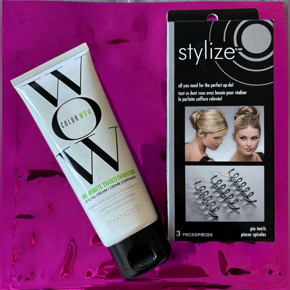 WOW Styling Cream (hair) + 3 pin twirls